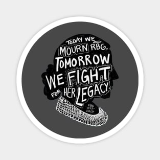 Tomorrow we fight RBG 1933-2020 Magnet